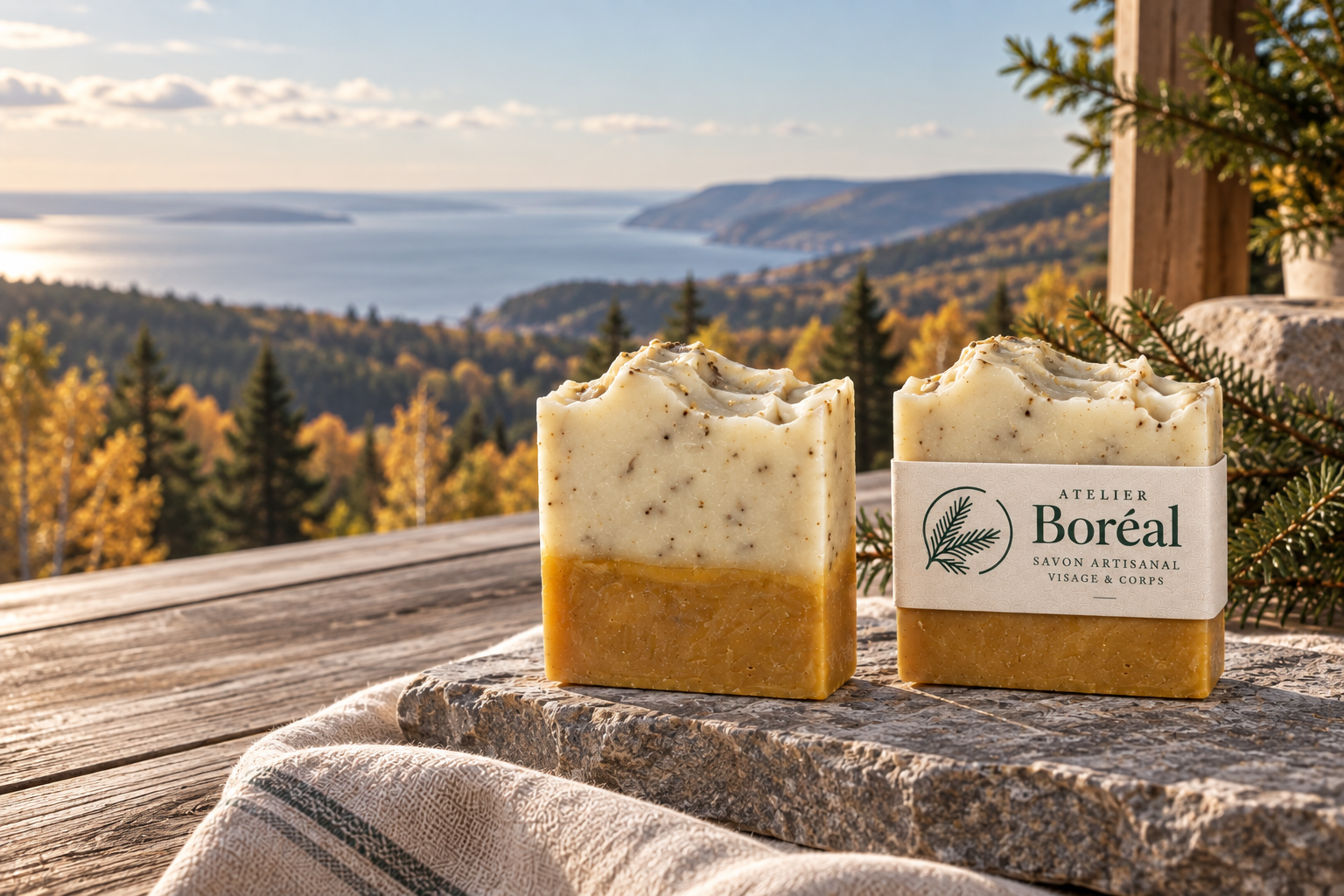 Savon Romarin & Curcuma Atelier Boréal